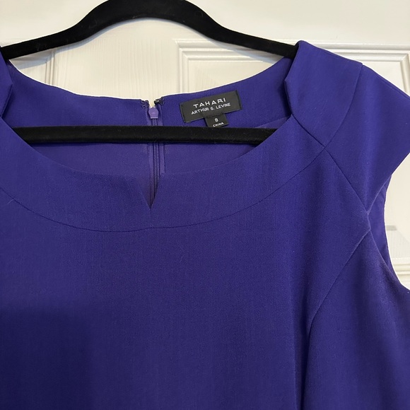 Tahari Deep Purple Midi Dress - Picture 4 of 4